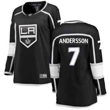 Fanatics Branded Los Angeles Kings Women's Lias Andersson Breakaway Black Home NHL Jersey