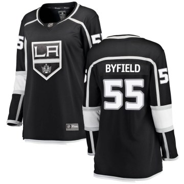 Fanatics Branded Los Angeles Kings Women's Quinton Byfield Breakaway Black Home NHL Jersey