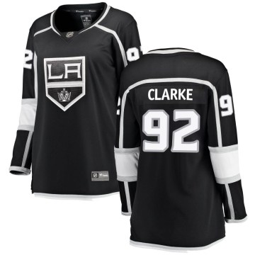 Fanatics Branded Los Angeles Kings Women's Brandt Clarke Breakaway Black Home NHL Jersey