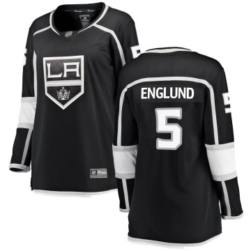 Fanatics Branded Los Angeles Kings Women's Andreas Englund Breakaway Black Home NHL Jersey