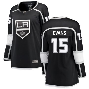 Fanatics Branded Los Angeles Kings Women's Daryl Evans Breakaway Black Home NHL Jersey