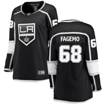 Fanatics Branded Los Angeles Kings Women's Samuel Fagemo Breakaway Black Home NHL Jersey