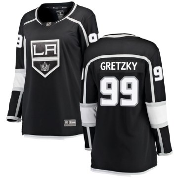 Fanatics Branded Los Angeles Kings Women's Wayne Gretzky Breakaway Black Home NHL Jersey