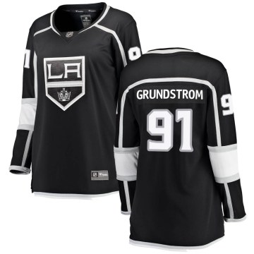 Fanatics Branded Los Angeles Kings Women's Carl Grundstrom Breakaway Black Home NHL Jersey