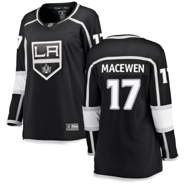 Fanatics Branded Los Angeles Kings Women's Zack MacEwen Breakaway Black Home NHL Jersey