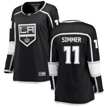 Fanatics Branded Los Angeles Kings Women's Charlie Simmer Breakaway Black Home NHL Jersey