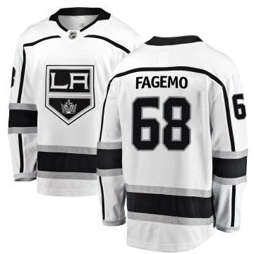 Fanatics Branded Los Angeles Kings Men's Samuel Fagemo Breakaway White Away NHL Jersey