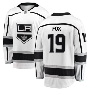 Fanatics Branded Los Angeles Kings Men's Jim Fox Breakaway White Away NHL Jersey