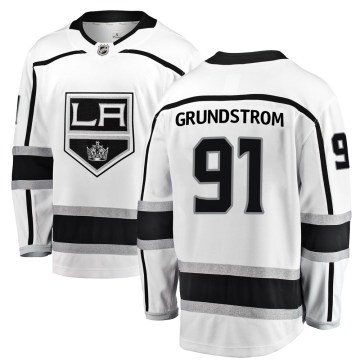 Fanatics Branded Los Angeles Kings Men's Carl Grundstrom Breakaway White Away NHL Jersey