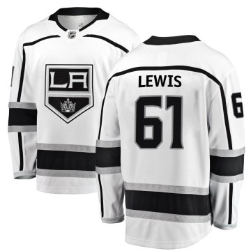 Fanatics Branded Los Angeles Kings Men's Trevor Lewis Breakaway White Away NHL Jersey