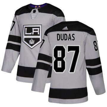 Adidas Los Angeles Kings Men's Aidan Dudas Authentic Gray Alternate NHL Jersey
