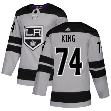 Adidas Los Angeles Kings Men's Dwight King Authentic Gray Alternate NHL Jersey