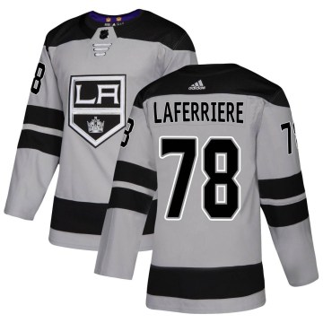 Adidas Los Angeles Kings Men's Alex Laferriere Authentic Gray Alternate NHL Jersey