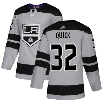 Adidas Los Angeles Kings Men's Jonathan Quick Authentic Gray Alternate NHL Jersey