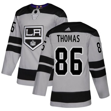 Adidas Los Angeles Kings Men's Akil Thomas Authentic Gray Alternate NHL Jersey