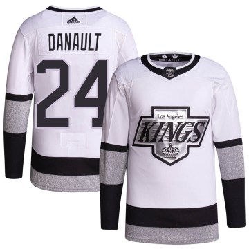 Adidas Los Angeles Kings Youth Phillip Danault Authentic White 2021/22 Alternate Primegreen Pro Player NHL Jersey