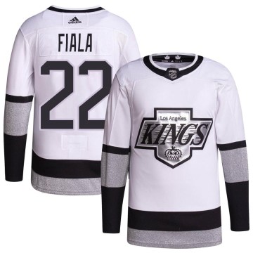 Adidas Los Angeles Kings Youth Kevin Fiala Authentic White 2021/22 Alternate Primegreen Pro Player NHL Jersey