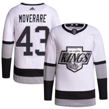 Adidas Los Angeles Kings Youth Jacob Moverare Authentic White 2021/22 Alternate Primegreen Pro Player NHL Jersey