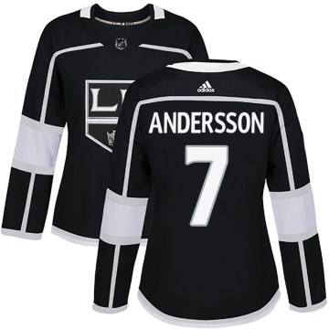 Adidas Los Angeles Kings Women's Lias Andersson Authentic Black Home NHL Jersey