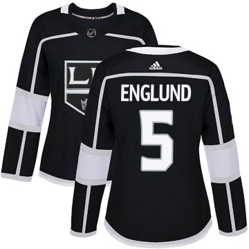 Adidas Los Angeles Kings Women's Andreas Englund Authentic Black Home NHL Jersey