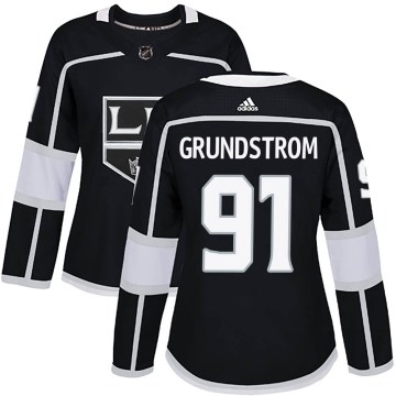 Adidas Los Angeles Kings Women's Carl Grundstrom Authentic Black Home NHL Jersey