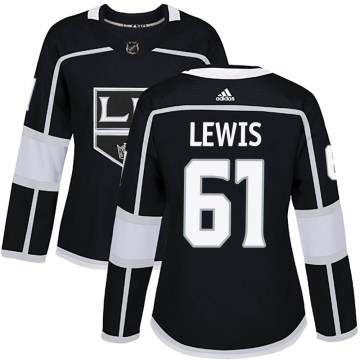 Adidas Los Angeles Kings Women's Trevor Lewis Authentic Black Home NHL Jersey