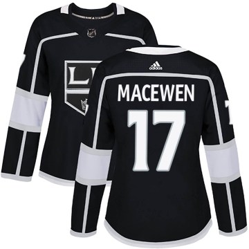 Adidas Los Angeles Kings Women's Zack MacEwen Authentic Black Home NHL Jersey