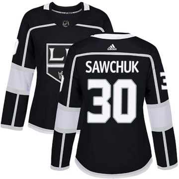 Adidas Los Angeles Kings Women's Terry Sawchuk Authentic Black Home NHL Jersey