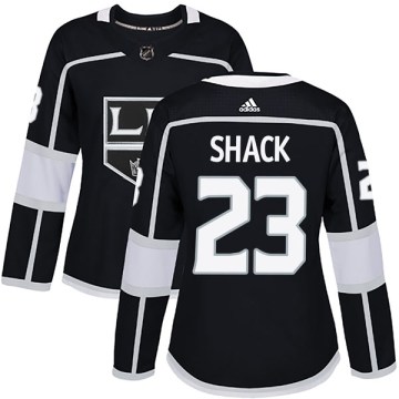 Adidas Los Angeles Kings Women's Eddie Shack Authentic Black Home NHL Jersey