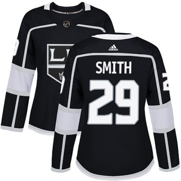 Adidas Los Angeles Kings Women's Billy Smith Authentic Black Home NHL Jersey