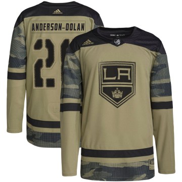 Adidas Los Angeles Kings Youth Jaret Anderson-Dolan Authentic Camo Military Appreciation Practice NHL Jersey