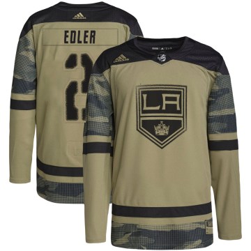 Adidas Los Angeles Kings Youth Alexander Edler Authentic Camo Military Appreciation Practice NHL Jersey
