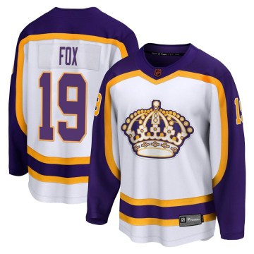 Fanatics Branded Los Angeles Kings Men's Jim Fox Breakaway White Special Edition 2.0 NHL Jersey