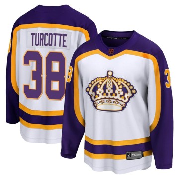 Fanatics Branded Los Angeles Kings Men's Alex Turcotte Breakaway White Special Edition 2.0 NHL Jersey