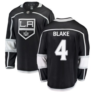 Fanatics Branded Los Angeles Kings Youth Rob Blake Breakaway Black Home NHL Jersey