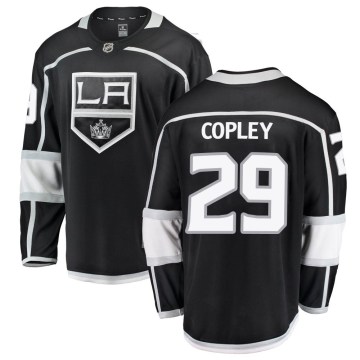 Fanatics Branded Los Angeles Kings Youth Pheonix Copley Breakaway Black Home NHL Jersey