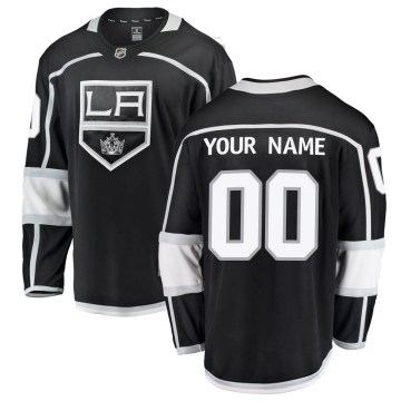 Fanatics Branded Los Angeles Kings Youth Custom Breakaway Black Home NHL Jersey