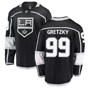 Fanatics Branded Los Angeles Kings Youth Wayne Gretzky Breakaway Black Home NHL Jersey