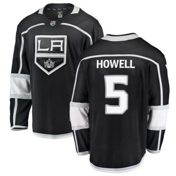 Fanatics Branded Los Angeles Kings Youth Harry Howell Breakaway Black Home NHL Jersey