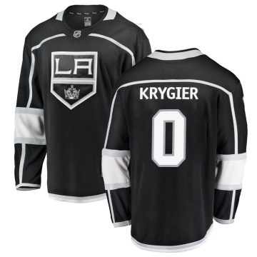 Fanatics Branded Los Angeles Kings Youth Cole Krygier Breakaway Black Home NHL Jersey
