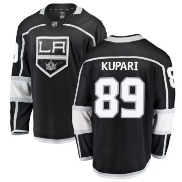 Fanatics Branded Los Angeles Kings Youth Rasmus Kupari Breakaway Black Home NHL Jersey