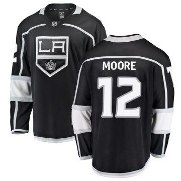 Fanatics Branded Los Angeles Kings Youth Trevor Moore Breakaway Black Home NHL Jersey