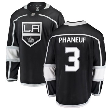 Fanatics Branded Los Angeles Kings Youth Dion Phaneuf Breakaway Black Home NHL Jersey
