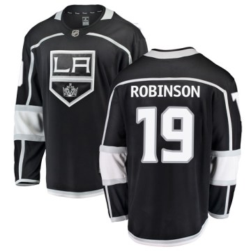 Fanatics Branded Los Angeles Kings Youth Larry Robinson Breakaway Black Home NHL Jersey