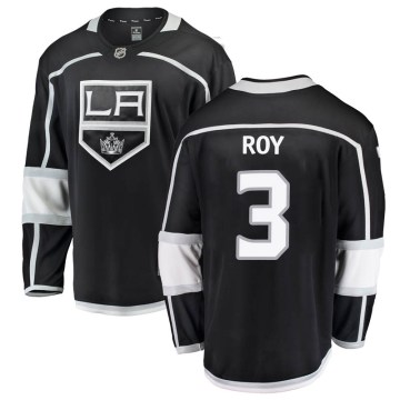 Fanatics Branded Los Angeles Kings Youth Matt Roy Breakaway Black Home NHL Jersey