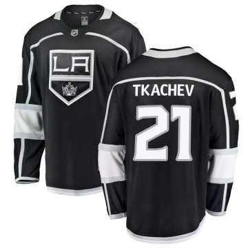 Fanatics Branded Los Angeles Kings Youth Vladimir Tkachev Breakaway Black Home NHL Jersey
