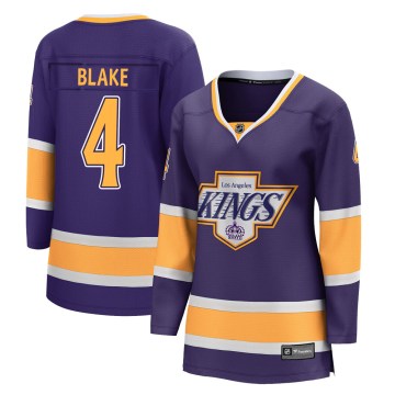 Fanatics Branded Los Angeles Kings Women's Rob Blake Breakaway Purple 2020/21 Special Edition NHL Jersey