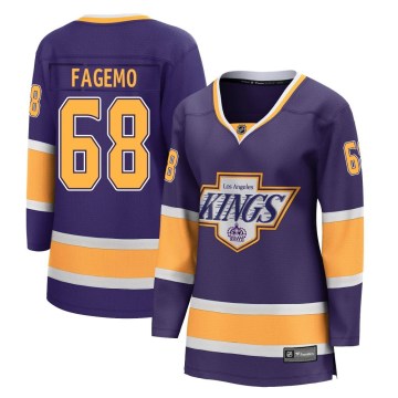 Fanatics Branded Los Angeles Kings Women's Samuel Fagemo Breakaway Purple 2020/21 Special Edition NHL Jersey