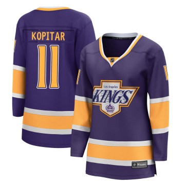 Fanatics Branded Los Angeles Kings Women's Anze Kopitar Breakaway Purple 2020/21 Special Edition NHL Jersey