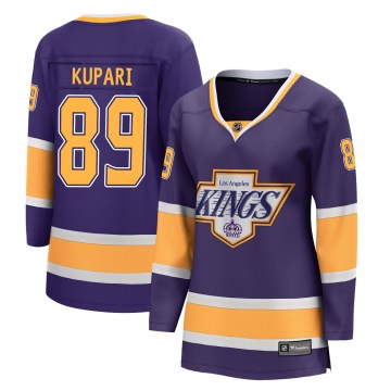 Fanatics Branded Los Angeles Kings Women's Rasmus Kupari Breakaway Purple 2020/21 Special Edition NHL Jersey